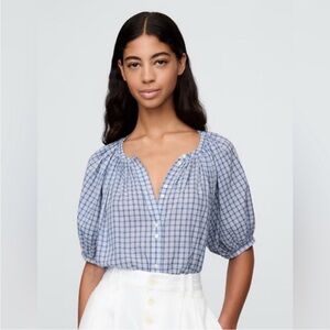 GAP X DOEN Gingham Blouse Top
